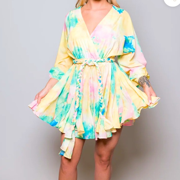 L'ATISTE Dresses & Skirts - NWT Anthro L’Atiste by Amy Tie Dye Dress, size 1X